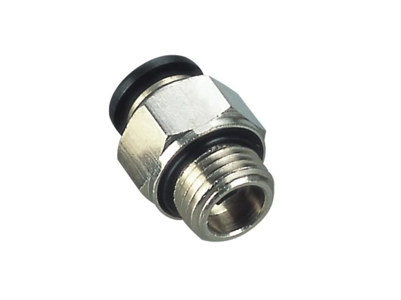 Conector Recto Tubo 8 Rosca 3/8 O-Ring - x10